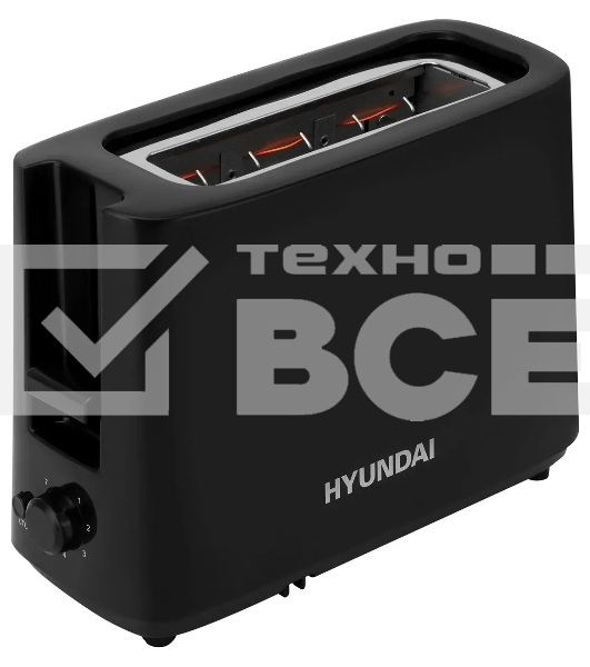 Тостер Hyundai HYT-8007 500Вт черный