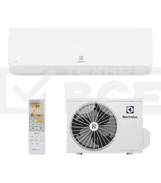 Кондиционер сплит-система Electrolux Loft EACS-07HAL/N8 7000 BTU, 20 м², 26 дБ, охлаждение, обогрев, белый
