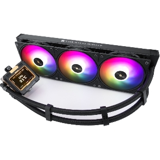 Система жидкостного охлаждения Thermalright Frozen Warframe 360 ARGB Soc-AM5/AM4/1200/1700/1851 черный 4-pin 29.8dB Al LCD Ret (F-WFRAME-360-BL-ARGB)