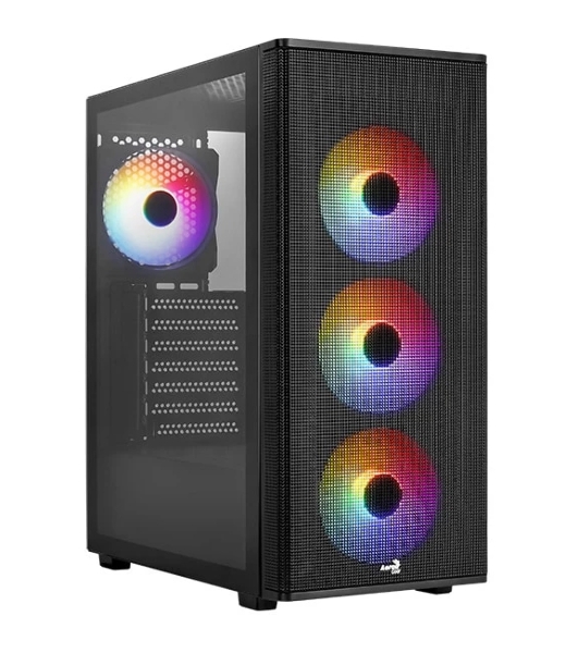 Компьютерный корпус Aerocool  / Formula Designer-G-BK-v1 черный без БП ATX 2xUSB2.0 1xUSB3.0 audio bott PSU