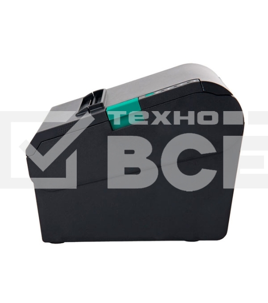 Чековый принтер Mertech G80i прямая термопечать, 203 dpi, 250 мм/сек, Ethernet, RS-232, USB, чёрный
