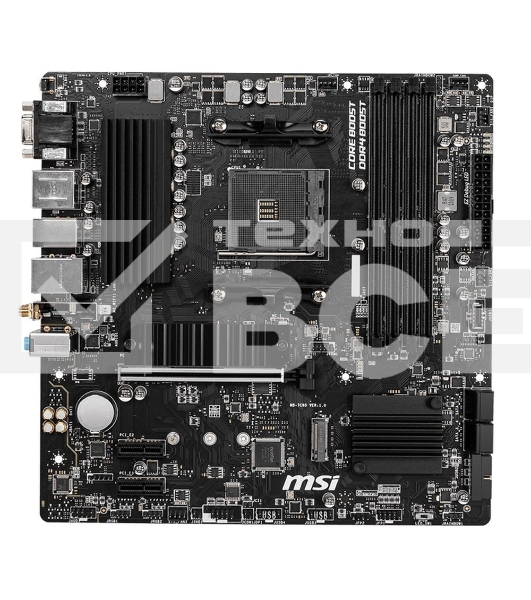 Материнская плата MSI B550M PRO-VDH WIFI, AM4, AMD B550, 4xDDR4, 4xSATA, 2xM.2, 1xPCIe 4.0 x16, 2xPCIe x1, 1xDisplayPort, 1xHDMI, 1xVGA, 1x 1Gb LAN, 2xUSB 2.0, 4xUSB 3.2 Gen 1, 3x3.5 мм, 7.1, mATX