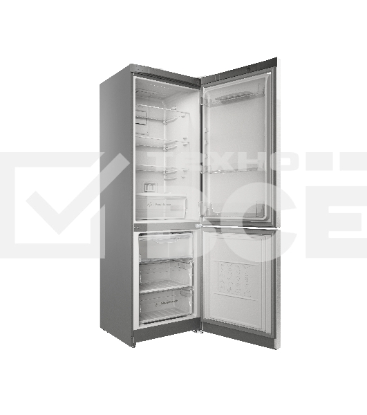 Холодильник Indesit ITS 5180 XB нержавеющая сталь двухкамерный 220/78л морозилка снизу, No Frost