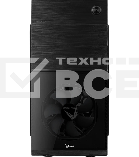 Компьютерный корпус Aerocool / Formula Cs-105, mATX, без БП, 187x361x355мм (ШxГxВ), USB 3.0 x1, USB 2.0 x1, металл 0,5мм, 120-мм вентилятор в комплекте, черный