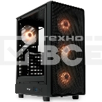 Компьютерный корпус HSPD M510, Mesh Mid Tower, черный, TG, 0.5 SPCC, 4x120мм ARGB ATX, mATX, mITX 180/280/160мм 1x2.5', 1x3.5', 7xPCI 2xUSB-A 3.0 517x277x418мм, фото10
