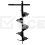 Шнек для грунта Denzel E-250, диаметр 250 мм, длина 800 мм, соединение 20 мм, несъемный нож, фото 1