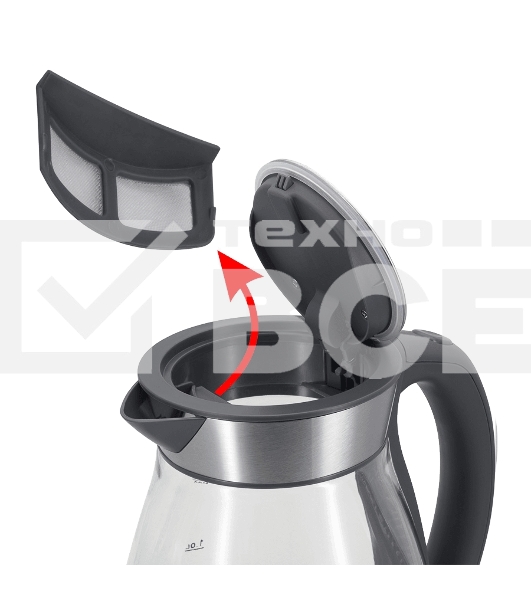 Чайник электрический Maunfeld MFK-634G.SP стекло прозрачное