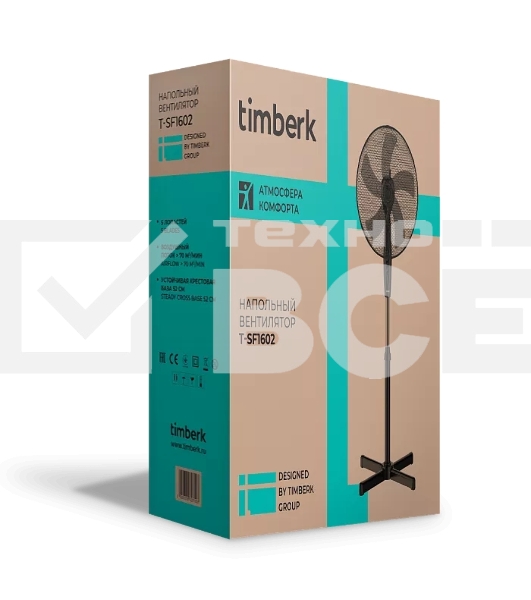 Вентилятор напольный TIMBERK T-SF1602