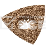 Насадка для МФИ Denzel шлифовальная дельтовидная, HM, по плитке и дереву, 78 мм, фото3