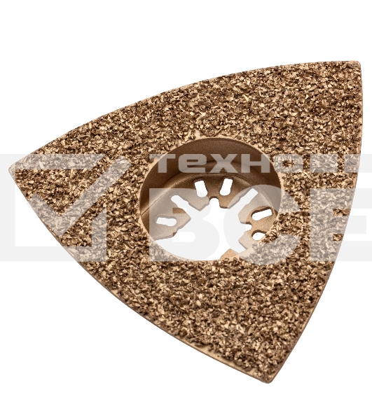 Насадка для МФИ Denzel шлифовальная дельтовидная, HM, по плитке и дереву, 78 мм