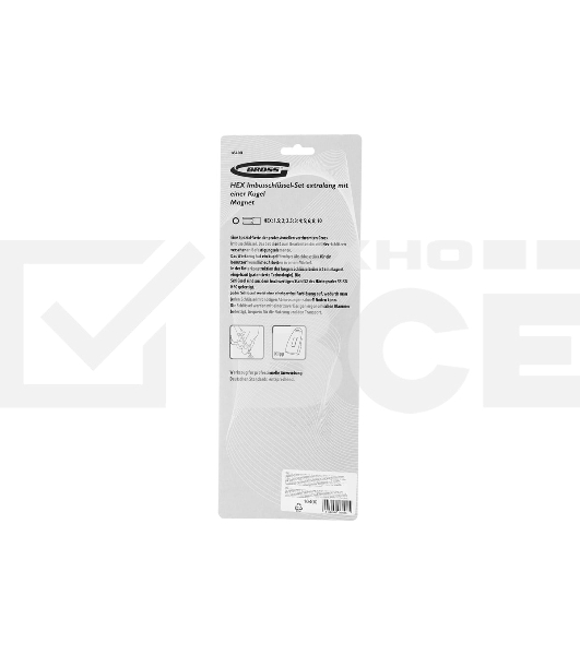 Набор ключей Gross 16400 имбусовых hex 1.5–10мм s2 9шт магнит экстра-длин. с шаром хром/краска