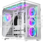 Корпус без блока питания Raijintek ATREUS BT7, Midi-Tower, TG, 7x120мм ARGB, 2xUSB-A 3.0 + 1xUSB Type-C , E-ATX, ATX, mATX, mITX White, фото 1