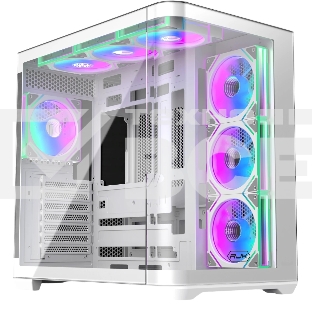 Корпус без блока питания Raijintek ATREUS BT7, Midi-Tower, TG, 7x120мм ARGB, 2xUSB-A 3.0 + 1xUSB Type-C , E-ATX, ATX, mATX, mITX White