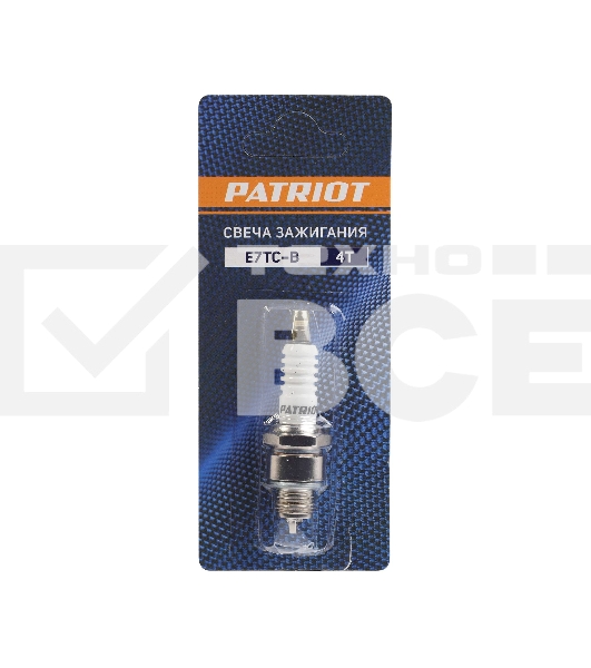 Свеча зажигания PATRIOT E7TC в блистере для 4-х тактных дв. шестигранник 21