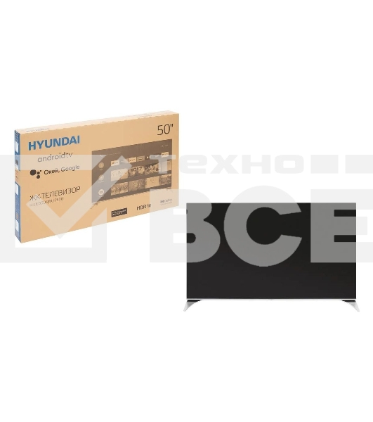 Телевизор Hyundai 50' H-LED50QBU7500 черный Qled UHD 60Hz Smart TV