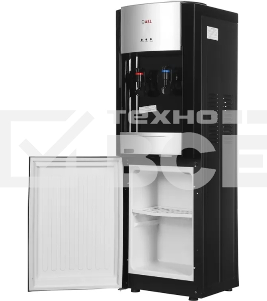 Кулер для воды AEL LD-AEL-28c, верхняя загрузка, нагрев 90 °С, охлаждение 15 °С, черный