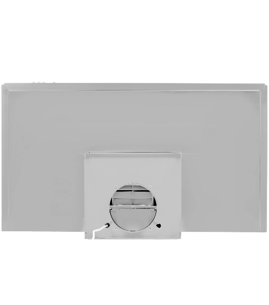 Вытяжка каминная Elikor Квадра 90Н-650-К3Д серебристый, 90 см, 650 куб. м/ч, 56 дБ