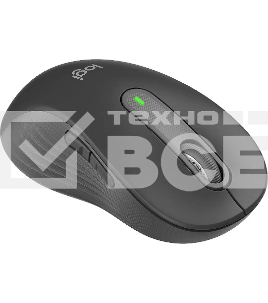 Мышь беспроводная Logitech Signature M650 L LEFT графитовый, 4000 dpi, радиоканал, Bluetooth, USB, кнопки - 5