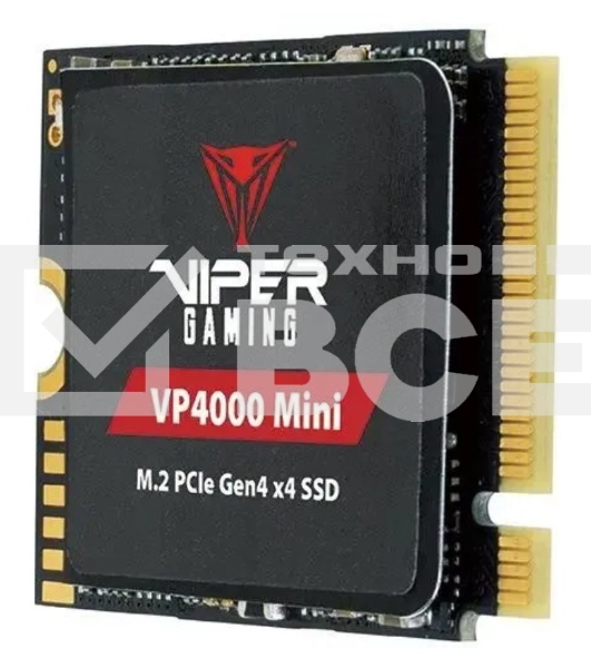 Накопитель SSD Patriot VP4000 Mini, 1Tb, PCIe 4.0 x4, M.2 2230, NVMe, R/W 5000/3500, с радиатором