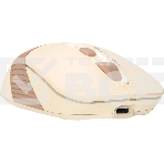 Мышь беспроводная A4Tech Fstyler FG10CS Air бежевый/коричневый оптическая (2000dpi) silent беспроводная USB для ноутбука (4but), фото5