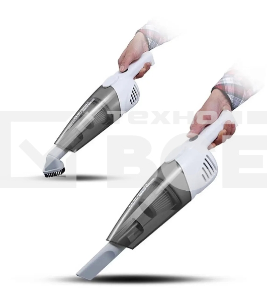 Пылесос вертикальный Deerma DX118C белый/серый, питание от сети, 140 Вт, уборка сухая, пылесборник 1.2 л