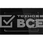 Микроволновая печь встраиваемая Hyundai HBW 2040 BG черный, 20 л, 800 Вт, переключатели - кнопки/поворотный механизм, фото 1