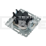 Розетка 1-местная IEK BRITE РС10-1-0-БрЖ без заземления, без защитных шторок, 10А, жемчуг, фото2