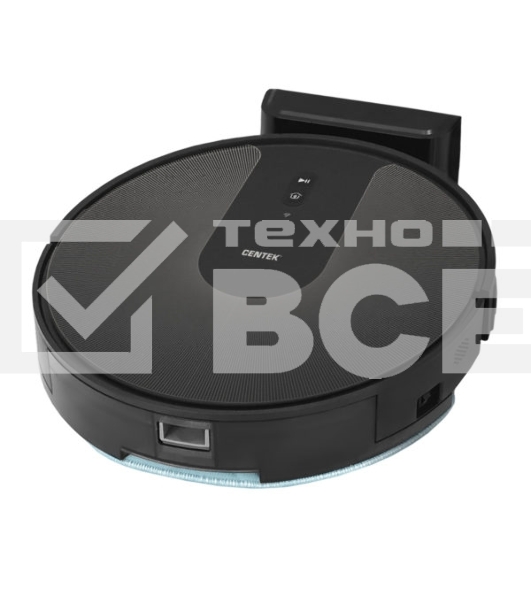 Робот-пылесос Centek CT-2721 чёрный, 2600 мAч Li-Ion, уборка сухая/влажная, пылесборник контейнер 0.68 л