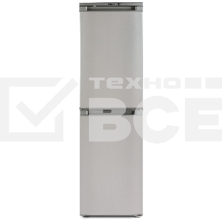 Холодильник Бирюса M420 металлик двухкамерный 125/80л морозилка снизу