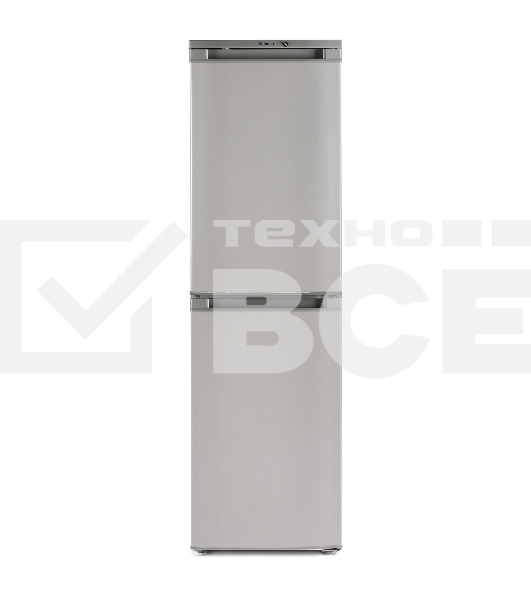 Холодильник Бирюса M420 металлик двухкамерный 125/80л морозилка снизу