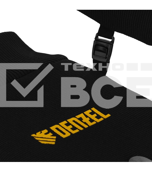 Перчатки универсальные Denzel 68094 двойные, работа с сенсорным экраном, вязаная манжета, размер 10