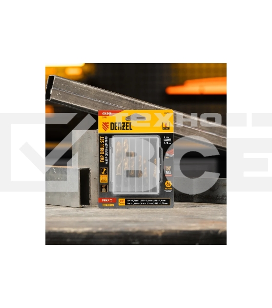 Набор сверл-метчиков Denzel М4-М12, Р6М5