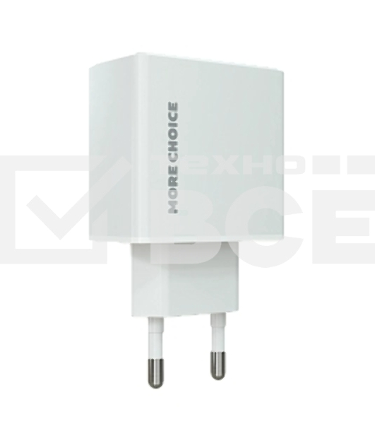 Сетевое зарядное устройство MORE CHOICE (4610196408922) NC60i, белый
