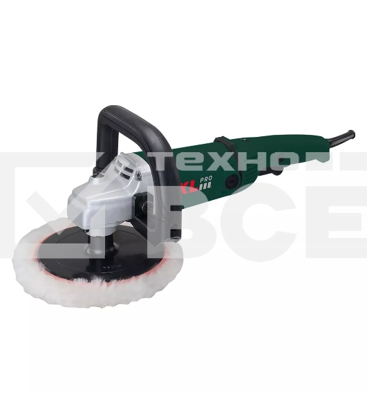 Профессиональная полировальная угловая машина KLPRO KLPJ42180 (1400вт, 3300 об/мин, 230мм, шерстяной войлок в комплекте)