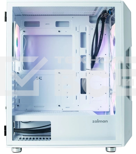 Компьютерный корпус MidiTower Zalman I3 NEO белый (ATX, front mesh, USB 2.0 x1, USB 3.0x2, 4x120мм RGb fan, без БП) (I3 NEO White)