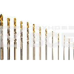 Набор сверл по металлу Denzel 1,5-6,5мм, Р6М5К8-TiN, Golden Tip, 13 шт 723006, фото7