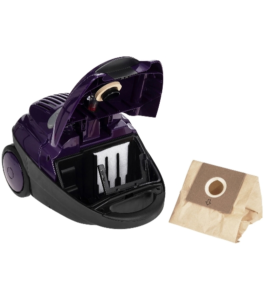 Пылесос Beko BKS 1410 фиолетовый, 330/2000 Вт, уборка сухая, пылесборник мешок 1,5 л