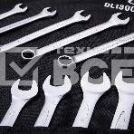 Набор комбинированных гаечных ключей 14 шт Deli DL130014B Спецификация: 10 мм, 11 мм, 12 мм, 13 мм, 14 мм, 16 мм, 17 мм, 18 мм, 19 мм, 21 мм, 24 мм, 27 мм, 30 мм, 32 мм. Матовая хромированная поверхность. Тканевая упаковка., фото7