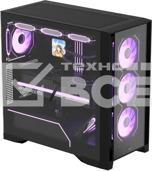 Компьютерный корпус AeroCool/Formula Air Power G8 черный без БП ATX 2xUSB 3.0 1xUSB3.1 audio bott PSU