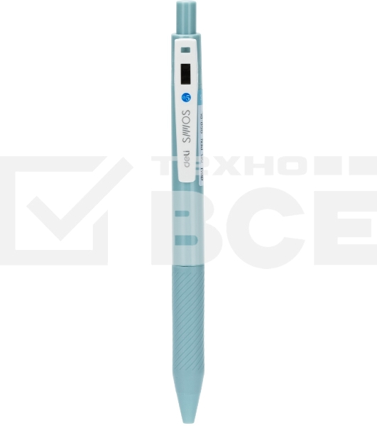 Ручка гелевая Deli EG58-BL голубой, d=0.5мм, синие чернила