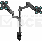 Кронштейн (держатель) ONKRON G140 для двух мониторов 13'-32' дюймов настольный, черный, фото12