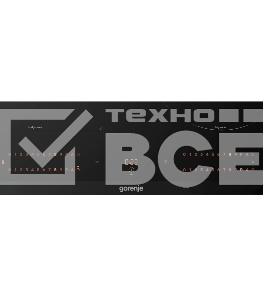 Варочная панель Gorenje, 60 см, индукция, 4 зоны нагрева, слайдерное управление, таймер, функция Bridge, функция PowerBoost, автопрограммы, автоопределение посуды, StableHeat, защита от детей, черный