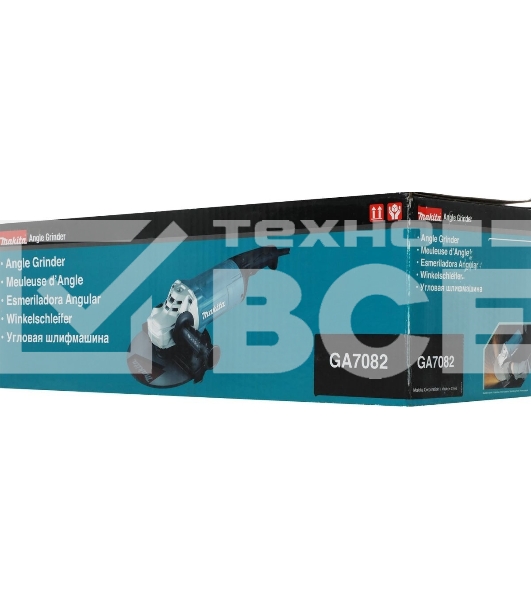 Угловая шлифовальная машина Makita GA7082 2700Вт 6600об/мин рез.шпин.:M14 d=180мм