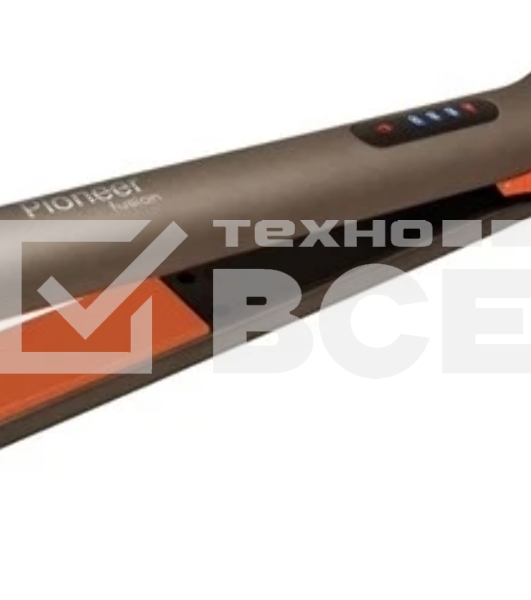Выпрямитель для волос Pioneer HS-10142 коричневый/оранжевый, 25 мм, 200 °C, 4 режима