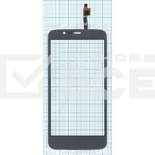 Сенсорное стекло (тачскрин) для ZTE Blade A310, серое