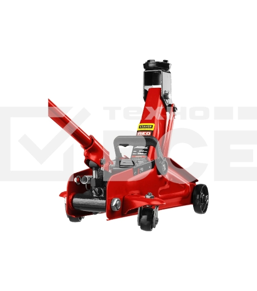 Домкрат STAYER 43152-2 RED FORCE гидравлический подкатной, 2т, 125-320мм