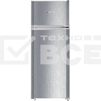 Холодильник Liebherr CTELE 2531-26 001 серебристый двухкамерный 189/44л морозилка сверху, фото 1