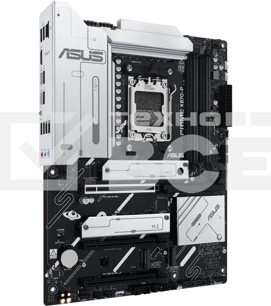Материнская плата ASUS PRIME X870-P, AM5, AMD X870, 4xDDR5, 2xSATA, 4xM.2, 1xPCIe 5.0 x16, 2xPCIe 4.0 x1, 1xHDMI, 2xUSB-C, 1x 2.5Gb LAN, 4xUSB-A 3.2 Gen 1, 1xUSB-A 3.2 Gen 2, 4xUSB-A 2.0, 3x3.5 мм, 7.1, ATX