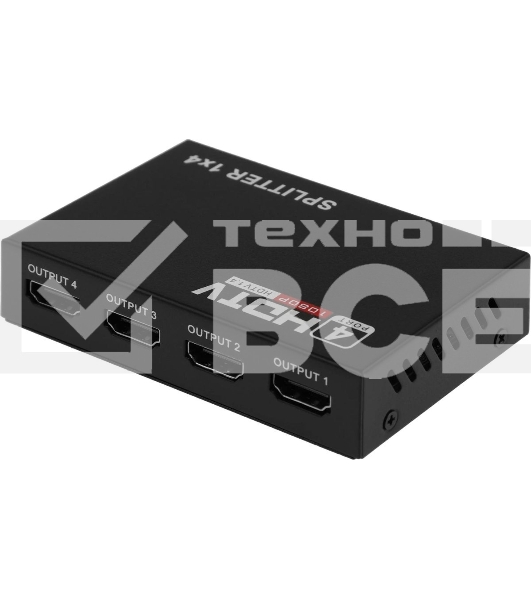 Сплиттер аудио-видео Premier 5-872-4 HDMI (f)/4xHDMI (f) черный