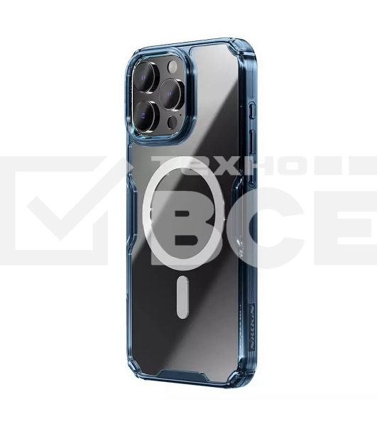 Чехол Nature TPU Pro Magnetic Case, синий, (AP IP16 Pro)